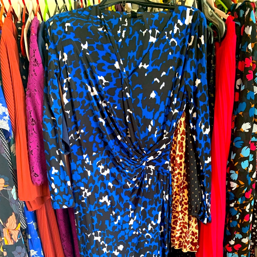 Thalia Sodi long dress with front opening